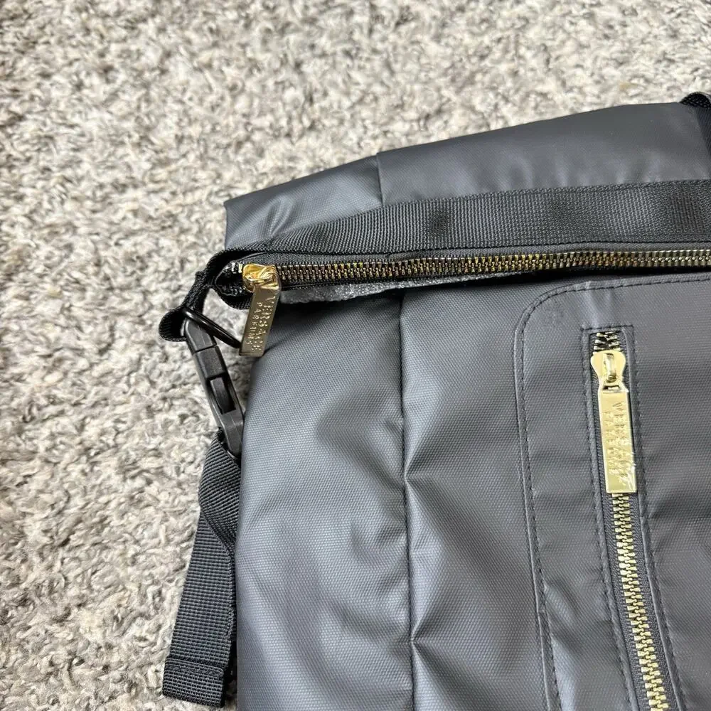 Versace Parfums Rider Black Gold Backpack Shoulder Bag Travel Gym Work Commute